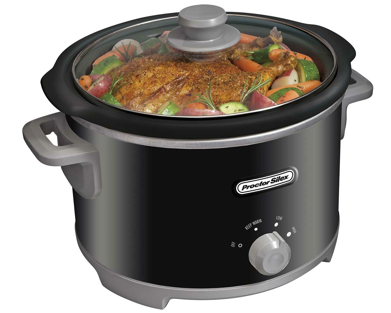 4 Quart Slow Cooker (black)-33043
